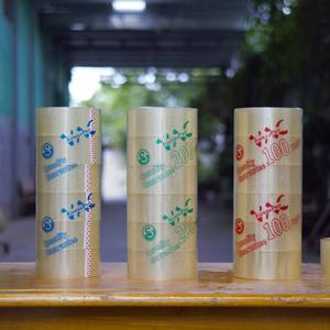 ฟิล์ม OPP ใสไวต่อแรงกดฟิล์มกันน้ำสองด้านความยาวปรับแต่งได้ - Product Image 4