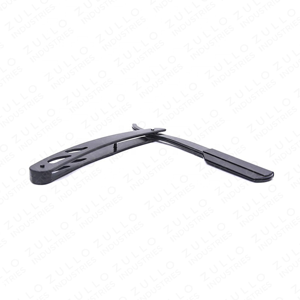 Wholesale Turkish Style Black Straight Razor Stainless Steel <b>Barber</b> Shaving Tool Custom Branding OEM for Men - Product Image 4