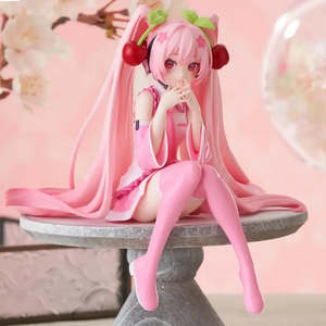 Pink for Hatsune Miku Anime Figurine Girls <b>Plastic</b> Figure by Japanese <b>Animation</b> Source - Product Image 2