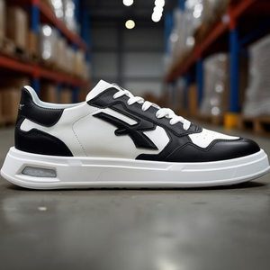 Chaussures de travail Jaydon taille 42, blanches/noires, en cuir, chaussures de sécurité conformes à la norme OB SR EN20347:2022 - Product Image 3