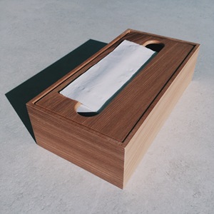 Couvercle de boîte à mouchoirs en bois naturel 2 pièces taille personnalisée Vente à chaud Boîte de rangement de mouchoirs populaire Design classique - Product Image 5