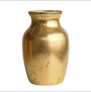 Florero dorado elegante de metal para interior y exterior, centro de mesa, florero a la venta, nuevo - Product Image 2