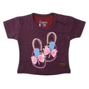 Camiseta para niña recién nacida - Morado - Product Image 1