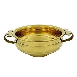 Gran cuenco de centro de mesa Urli de metal hecho a mano utilizado para vestíbulos de hoteles e ideas de decoración de celebraciones festivas - Product Image 1