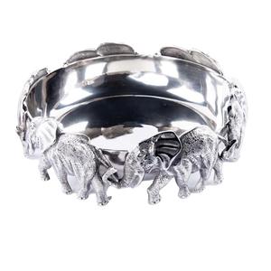 Bol à fruits en aluminium de belle conception d'éléphant Vaisselle de qualité supérieure Bol à fruits en métal Bol à collation en métal décoratif pour restaurant - Product Image 1