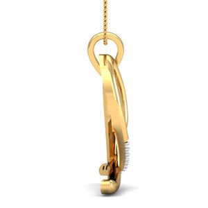 Hot Selling Minimalist Heart Pendant Necklace Boho Brass Necklace Women 18k Gold Plated Swirl Gemstone Heart Wholesale/OEM/ODM - Product Image 2