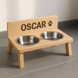 Cuencos de comida para perros y gatos, comedero ecológico de lujo para mascotas de acero inoxidable pulido, superventas, precio bajo - Product Image 1