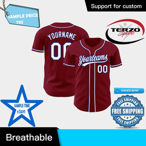 2024 maillot de Baseball en microfibre personnalisé de haute qualité veste de sport d'entraînement classique avec motif vierge imprimé de Logo personnalisé - Product Image 4