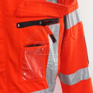Combinaison en coton haute protection FR imperméable grande taille, confort d'utilisation prolongé, fabriquée au Pakistan, haute visibilité, durable et respirante - Product Image 5