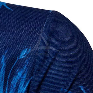 T-shirts pour hommes écologiques et respirants en tissu polyester/coton doux, couleurs et logo personnalisés, dernier design, faible MOQ - Product Image 5