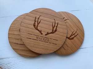 Promotion Wholesale Custom Classic Style Wooden <b>Cup</b> <b>Mat</b> Coasters for Drinks - Product Image 3