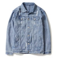 Uniforme avec logo imprimé du dragon de Zhongshan Service OEM Veste en jean pour camionneur avec logo personnalisé Manteau Veste pour hommes