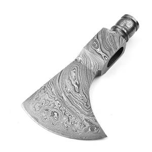 หัวขวานเหล็กดามัสกัสแบบพรีเมี่ยมสำหรับการผจญภัยกลางแจ้งชุดสะสมขวานแบบกำหนดเองและชุดสะสมอุปกรณ์ที่ใช้งานได้ - Product Image 5