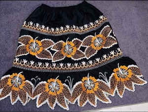 Latest Hawaiian Design Polynesian Embroidery Skirts Customized <b>High</b> Quality Women Pacific Island Clothing Micronesian Skirt - Product Image 3