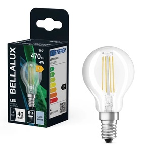 Lampada sferica a LED in cristallo E14 4W 4000K 470Lm (Bellalux 4058075592278) - Product Image 1