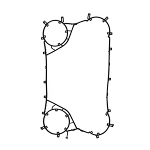 Tấm cao su trao đổi nhiệt Gasket/cao su chịu nhiệt niêm phong máy giặt/vicarb Tấm trao đổi nhiệt miếng đệm - Product Image 4