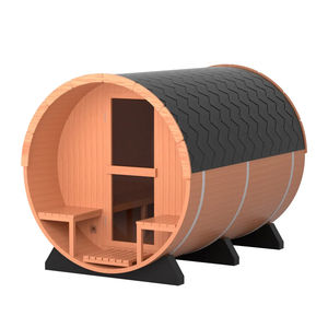 Sauna en cèdre rouge canadien, stock entrepôt US, sauna extérieur en bois naturel à vendre - Product Image 3