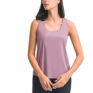 2026 débardeur respirant femmes débardeur 100% coton col carré entraînement course Fitness haut court grande taille femmes pour débardeur - Product Image 1