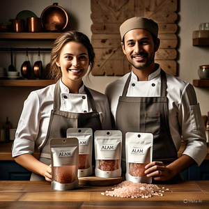 เกลือหิมาลายันสีชมพูอ่อนออร์แกนิกผ่านการรับรอง GMP ธัญพืชละเอียดและหยาบบรรจุเองสำหรับทำอาหารวิตามินแร่ธาตุที่ซับซ้อน - Product Image 2