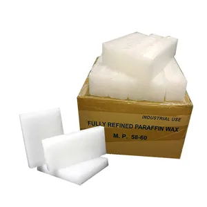 Hot for sale in global kunlun brand fully semi refined paraffin wax 48-72 melting point Low Price