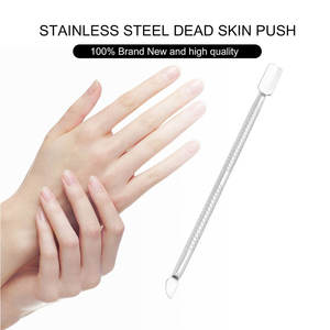 Vente en gros de curettes professionnelles de haute qualité en acier inoxydable dorées personnalisées pour ongles Curette double face - Product Image 4