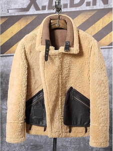 Otoño/Invierno 2026 Nuevo Abrigo Casual para Hombre, Cálido, Grueso, de Alta Calidad, de Piel de Oveja, Forro de Borrego, Marrón, Impermeable, con Calefacción - Product Image 4