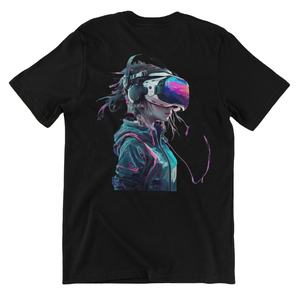 Venta al por mayor de moda: Top informal de verano para mujer, manga corta, cuello redondo, diseño sencillo y holgado, con estampado de sonrisa, disponible en tallas y colores personalizados. - Product Image 1