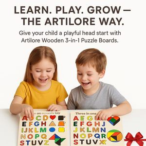 Wooden 3-in-1 Jigsaw <b>Puzzle</b> Board with Alphabet Pegged Blocks & Tangram Style Educational Toy for Kids Ages 2-4 Unisex - Product Image 5
