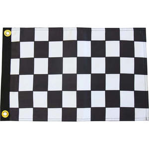 Bandera de Carreras a Cuadros en Blanco y Negro de 12x18 Pulgadas, Poliéster Resistente de Doble Cara con 2 Ojales de Latón, para Fiestas de Autos de Carrera - Product Image 6