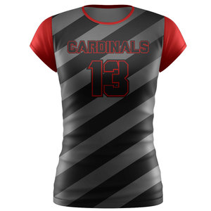 Maillot de volley-ball sans manches de haute qualité 100% polyester vêtements de qualité supérieure conception bon marché imprimé maillots de volley-ball de haute qualité - Product Image 4