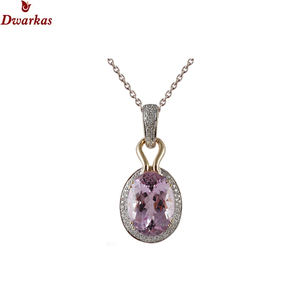 Unique design fine jewelry 925 sterling silver <b>amethyst</b> CZ multi gemstone <b>pendant</b> necklace jewelry - Product Image 2