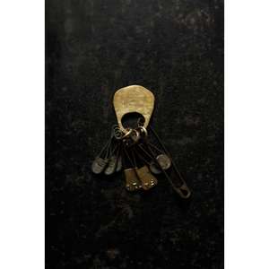 Intricately Designed Brass Keyholder Hooks with Antique Detailing for Functional and Decorative Wall Accessories - Product Image 2