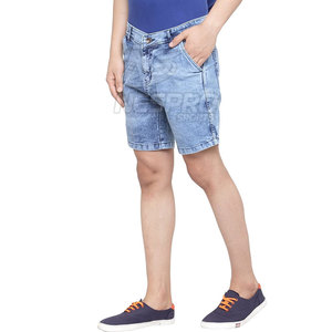 Lightweight Wholesale 100% Cotton Solid <b>Men</b> <b>Jeans</b> Shorts Comfortable <b>Elastic</b> <b>Waist</b> Quick Dry Casual for Online Sale - Product Image 6
