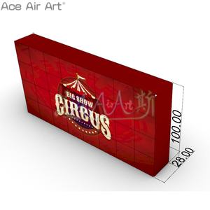Evento inflable arco de circo telón de fondo pared Material Oxford tablero de aire tienda con logotipo publicitario para decoración de pared de fondo en espectáculos - Product Image 3