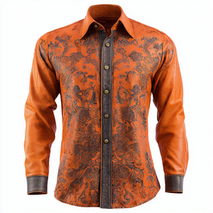 เสื้อหนังพิมพ์ลายสำหรับขี่จักรยานมอเตอร์ไซต์เสื้อพิมพ์ลายสำหรับผู้ชาย - Product Image 4