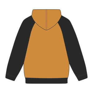 Embroidered Letters Alpha APA <b>Hoodie</b> Premium Old Gold & Black Raglan Sleeves Greek Fraternity Apparel Divine Nine HBCU Apparel - Product Image 3