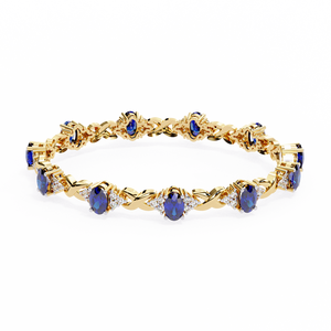 Fabulous 18K <b>Gold</b> Lab Grown Diamond Bracelet & <b>Bangle</b> Luxurious Jewelry Accessory - Product Image 1