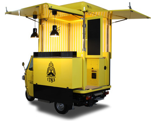 รถเทรลเลอร์ไฟฟ้า Piaggio APE ใช้งานกลางแจ้งรถสามคันรถพ่วงลากอาหารสำหรับขายปลีกสำหรับสุนัขร้อนและไอศครีมรถบรรทุกใช้ - Product Image 6