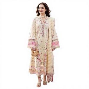 Fashionista International Indian Ethnic Silk Stitched Georgette Loose Fit Quick Dry Stretchable Party Kurta/<b>Kurti</b> Women All - Product Image 1