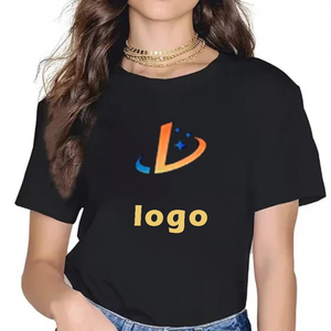 Custom Printed Cotton T-Shirt with Logo Eco-Friendly Short Sleeve Crew Neck Promotional Tee for Events and Brand Marketing