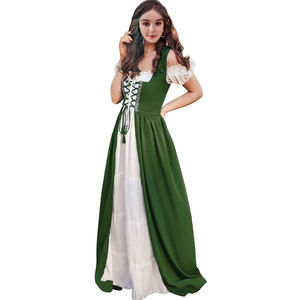 Vestido medieval para mujer, capa con capucha Vintage, traje para adultos, Vestido largo de Cosplay Retro victoriano - Product Image 6