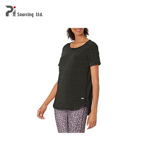 T-shirt col ras du cou en Textile doux et décontracté pour femme, vêtement de grande taille, simple, personnalisé, intelligent, régulier, 2023 - Product Image 5