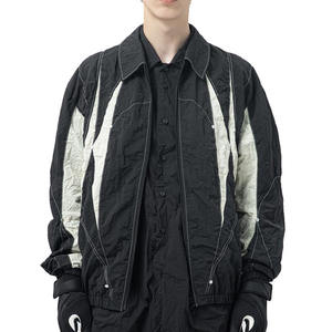 Chaqueta de PU Estilo Y2K para Hombre, con Parches Bordados, Logotipo Personalizado, Estilo Urbano, Hip Hop, Gótico, Chaqueta Bomber Lineal de Invierno - Product Image 1