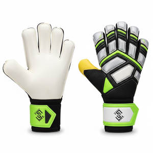 Gants de gardien de but professionnels en latex haute protection, respirants, avec logo personnalisé, fermeture à boucle et crochet antidérapante, vente en gros - Product Image 1