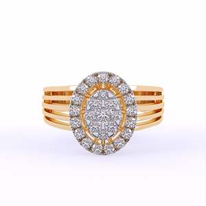 Anillo de diamante ligero cultivado en laboratorio, bonita corona celestial para mujeres y niñas para todas las ocasiones - Product Image 2
