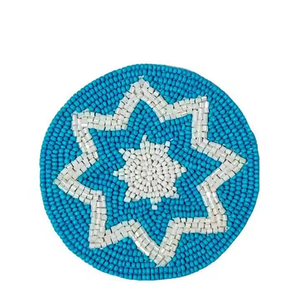 Handmade Classic Star Table Mat <b>New</b> Design Embroidery Crafts with Glass Beads Coasters for Home Kitchen Use MD Handicrafts - Product Image 6