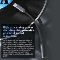 Câble adaptateur audio KZ AM01 Type-C vers 3,5 mm