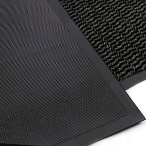 DarianA Outdoor Entrance Door Mat Anti-Slip Polypropylene Floor <b>Rug</b> with Reinforced Rubber Border Black 60x90 cm - Product Image 4