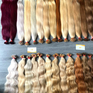 Vente en gros 100% double tirage russe Remy kératine pré-collé I Tip Extensions de cheveux cuticule complète cheveux humains - Product Image 1