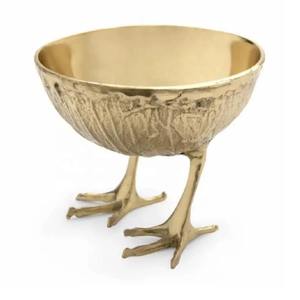 Bols en aluminium coulé à la main avec pattes d'oiseau Parfait pour salade, snack, fruits et noix Idéal pour la décoration de la cuisine et de la table à manger Prix de gros - Product Image 6